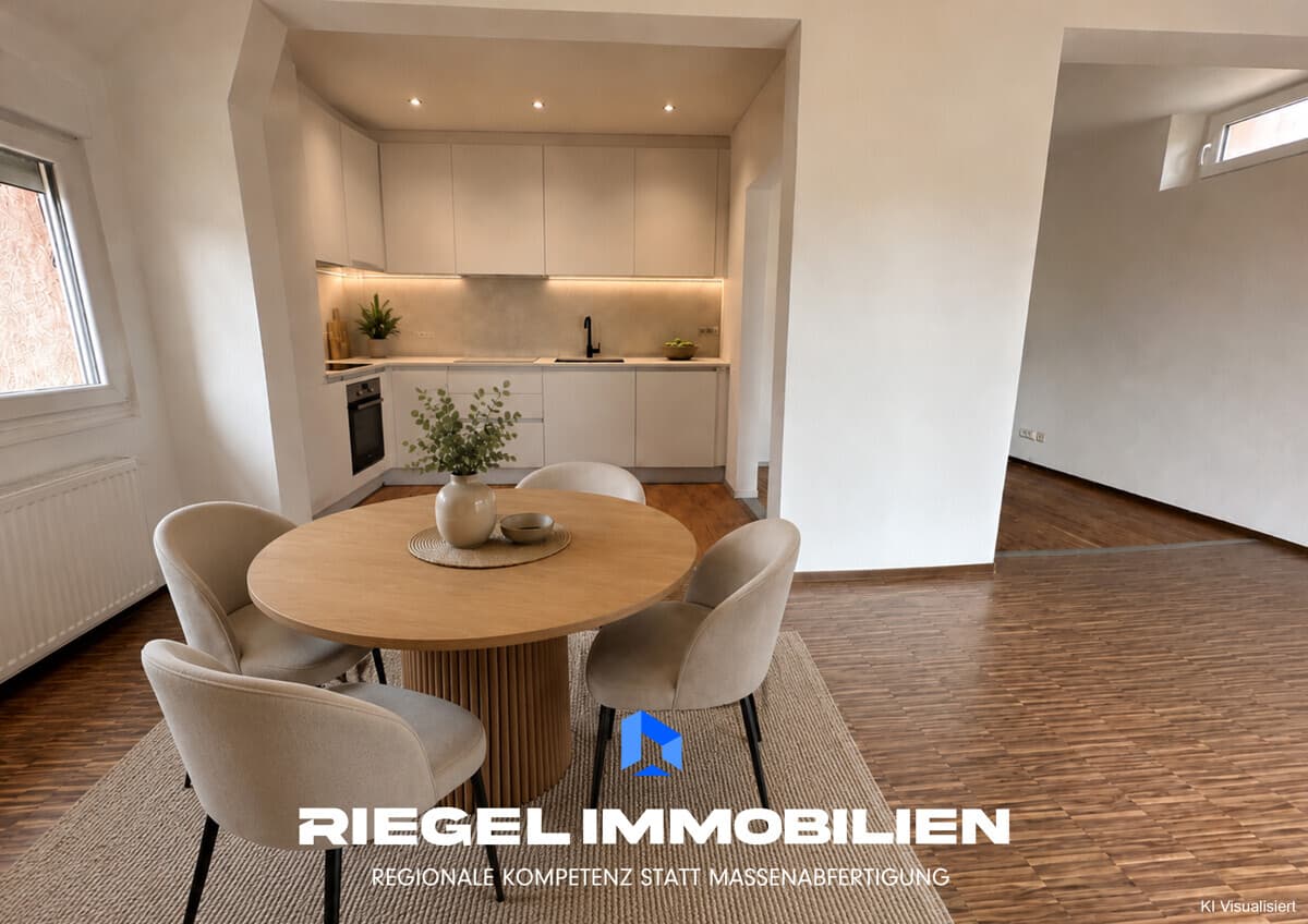 Modernisierte 3 Zimmer-Dachgeschosswohnung mit 2 Balkonen und Garage, Ludwigshafen