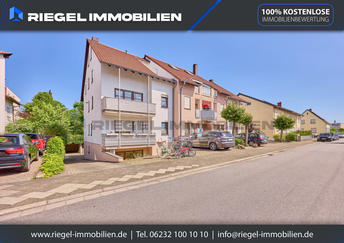 Kapitalanlage oder Eigennutz, 3-Zimmer- Erdgeschosswohnung mit Balkon und Garage, Speyer